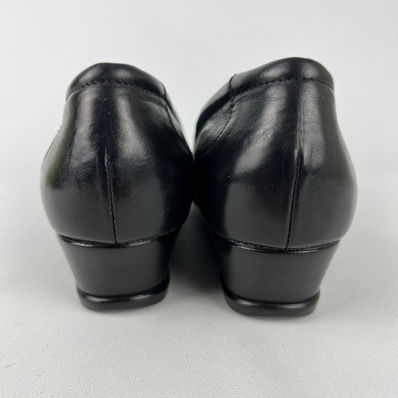 SAS Easier Comfort Shoes Tripad Slip On Loafer Black Leather size 9S Slim - Picture 4 of 16